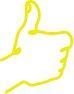 親指をたてたイラスト